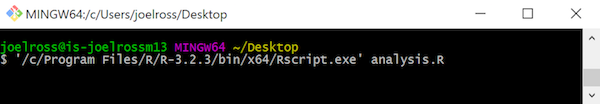 Using RScript from a Windows shell