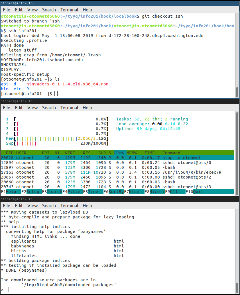 multiple terminal connections